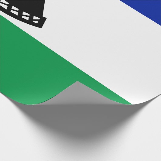 Vlag van Lesotho Cadeaupapier (Hoek)