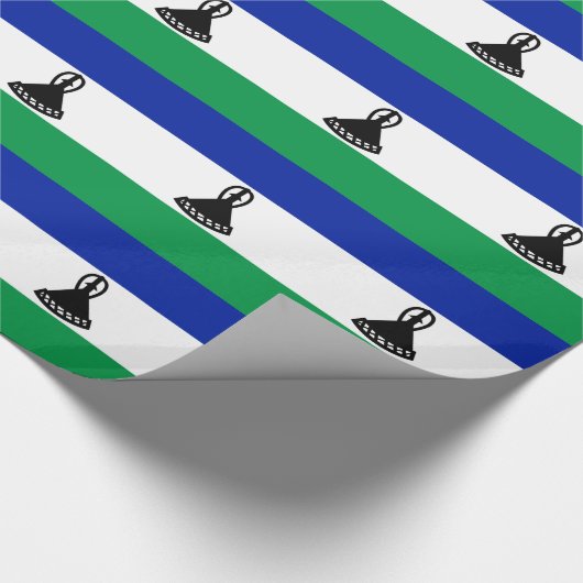 Vlag van Lesotho Cadeaupapier (Hoek)