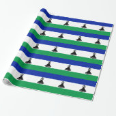 Vlag van Lesotho Cadeaupapier (Uitgerold)