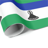 Vlag van Lesotho Cadeaupapier (Rol Hoek)