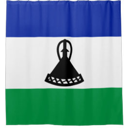 Vlag van Lesotho Douchegordijn