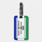 Vlag van Lesotho Easy ID Personal Bagagelabel (Achterkant verticaal)