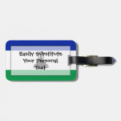 Vlag van Lesotho Easy ID Personal Bagagelabel (Achterkant horizontaal)