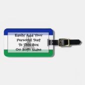 Vlag van Lesotho Easy ID Personal Bagagelabel (Voorkant horizontaal)