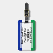 Vlag van Lesotho Easy ID Personal Bagagelabel (Voorkant verticaal)