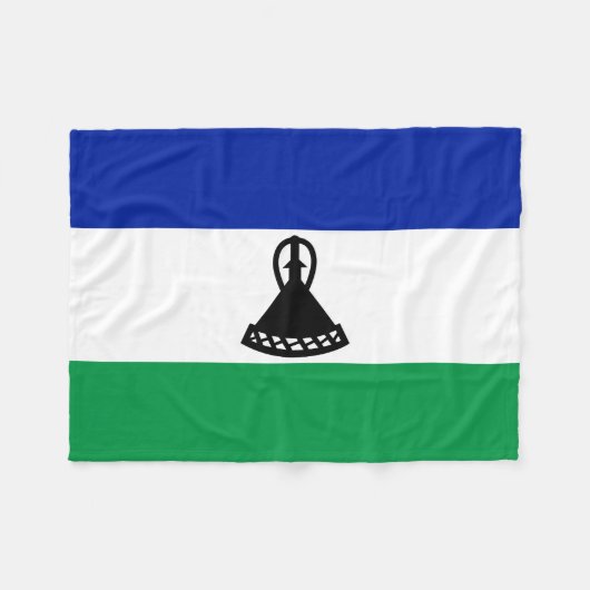 Vlag van Lesotho Fleece Deken (Voorkant (Horizontaal))