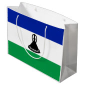 Vlag van Lesotho Groot Cadeauzakje (Achterkant Gekanteld)
