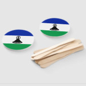 Vlag van Lesotho Handwaaier (Niet-gemonteerd)