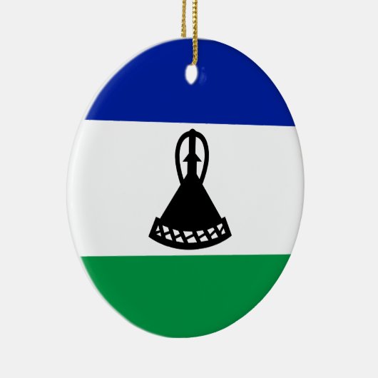 Vlag van Lesotho Keramisch Ornament (Rechts)