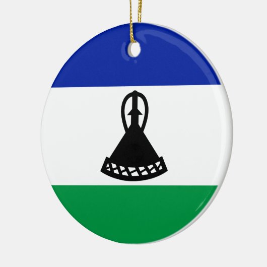 Vlag van Lesotho Keramisch Ornament (Links)