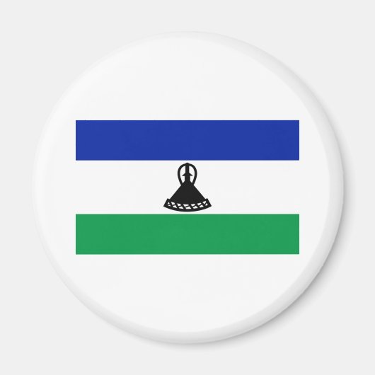 Vlag van Lesotho Magneet (Voorkant)