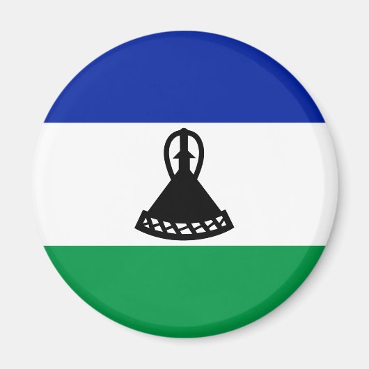 Vlag van Lesotho Magneet (Voorkant)