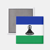 Vlag van Lesotho Magneet (Voorkant / Achterkant)