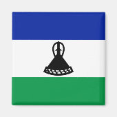 Vlag van Lesotho Magneet (Voorkant)