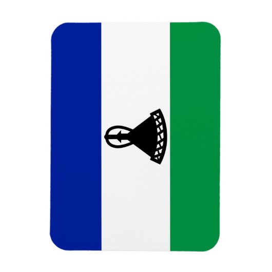 Vlag van Lesotho Magneet (Verticaal)