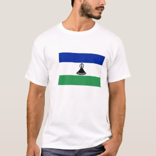 Vlag van Lesotho Mannen T-Shirts