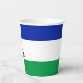 Vlag van Lesotho Papieren Bekers (Achterkant)