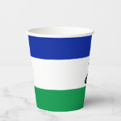 Vlag van Lesotho Papieren Bekers (Voorkant)