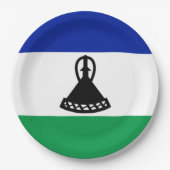 Vlag van Lesotho Papieren Bordje (Voorkant)