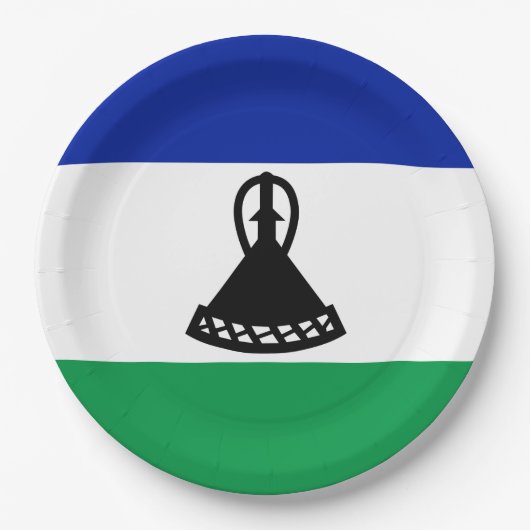 Vlag van Lesotho Papieren Bordje (Voorkant)
