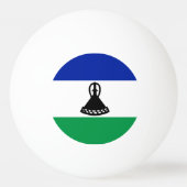 Vlag van Lesotho Pingpongbal (Achterkant)