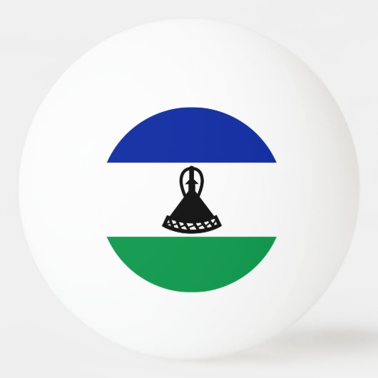 Vlag van Lesotho Pingpongbal (Voorkant)