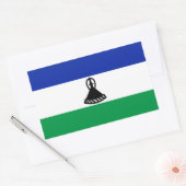 Vlag van Lesotho Rechthoekige Sticker (Envelop)