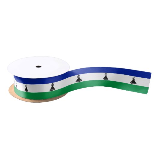 Vlag van Lesotho Satijnen Lint (Spoel)