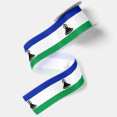 Vlag van Lesotho Satijnen Lint (Achterkant)
