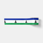 Vlag van Lesotho Satijnen Lint (Voorkant)