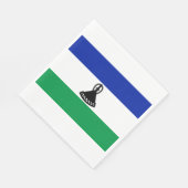 Vlag van Lesotho Servet (Hoek)