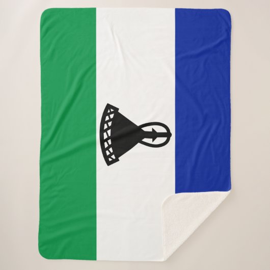 Vlag van Lesotho Sherpa Deken (Voorkant)
