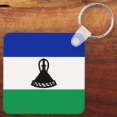 Vlag van Lesotho Sleutelhanger (Achterkant)