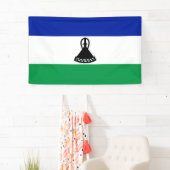 Vlag van Lesotho Spandoek (Insitu)