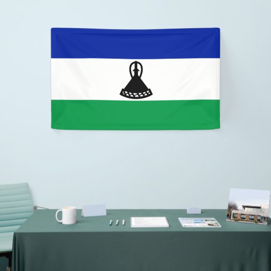 Vlag van Lesotho Spandoek (Beurs)