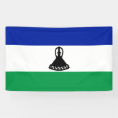 Vlag van Lesotho Spandoek (Horizontaal)