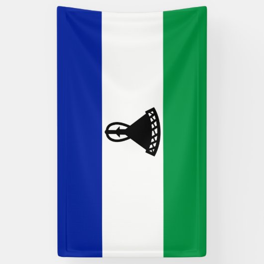 Vlag van Lesotho Spandoek (Verticaal)
