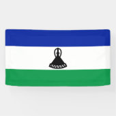 Vlag van Lesotho Spandoek (Horizontaal)