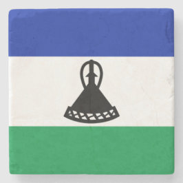 Vlag van Lesotho Stenen Onderzetter