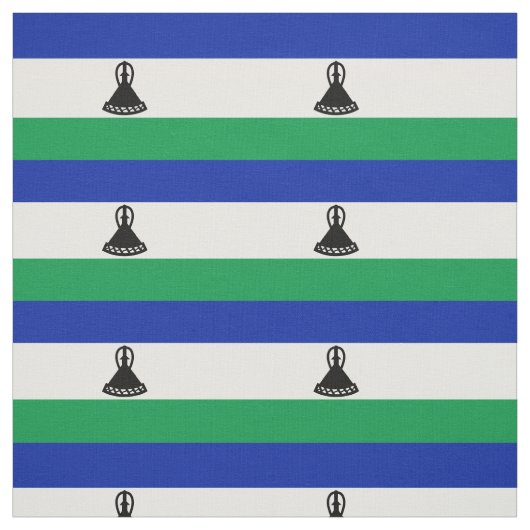 Vlag van Lesotho Stof (Swatch)