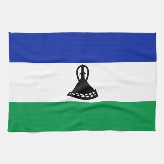 Vlag van Lesotho Theedoek (Horizontaal)