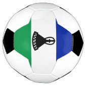 Vlag van Lesotho Voetbal (Gedraaid)