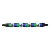 Vlag van Lesotho Zwarte Inkt Pen (Voorkant)