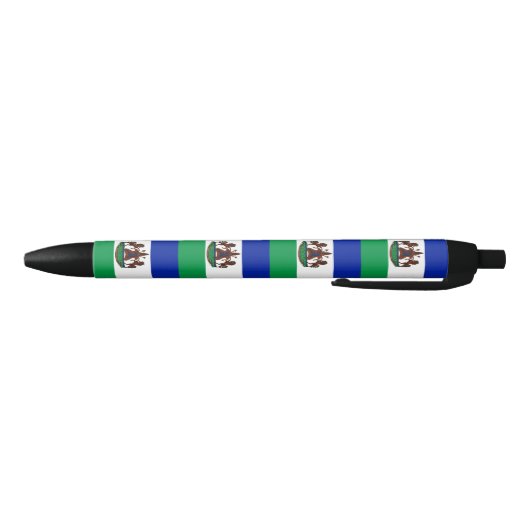 Vlag van Lesotho Zwarte Inkt Pen (Bodem)
