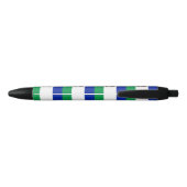 Vlag van Lesotho Zwarte Inkt Pen (Achterkant)