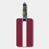 vlag van Letland Bagagelabel (Achterkant verticaal)