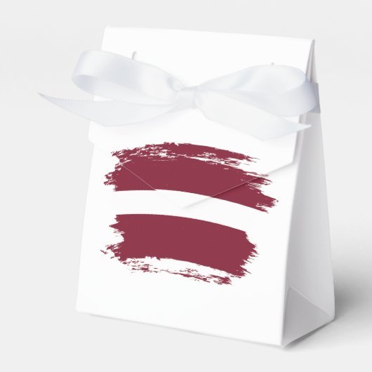 vlag van Letland Bedankdoosjes (Voorkant Zijde)