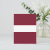 vlag van Letland Briefkaart (Staand voorkant)