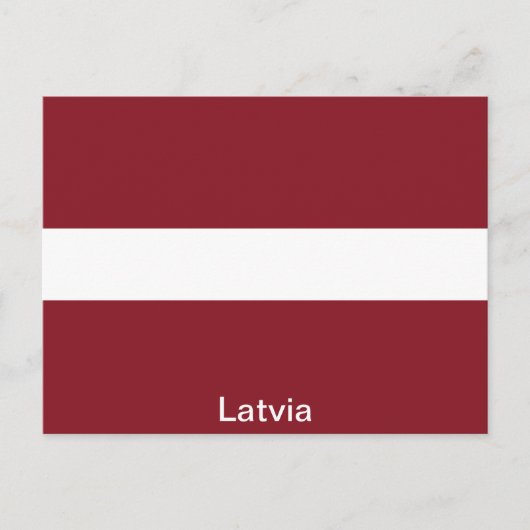 Vlag van Letland Briefkaart (Voorkant)