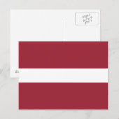 Vlag van Letland Briefkaart (Voorkant / Achterkant)